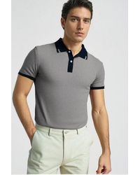 Secret Label - Contrast Collar Polo Shirt - Lyst