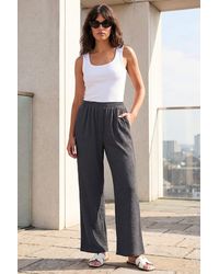 Roman - Crinkle Textured Stretch Trouser - Lyst