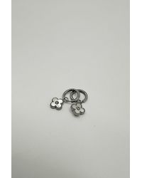 SVNX - Mini Clover Drop Hoop Earrings - Lyst