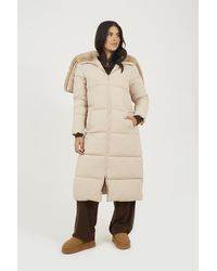 Brave Soul - Maxi Padded Jacket With Split Hood - Lyst
