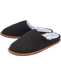 Dunlop - Plush Lined Mule Slippers With Memory Foam - Lyst