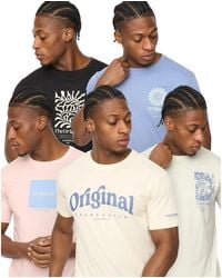 Crosshatch - Tranplex Cotton T-Shirt (Pack Of 5) (Multicoloured) - Lyst