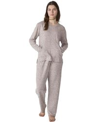 J&j Brothers - Jjb5 Soft Knit Long Sleeve Pajamas - Lyst