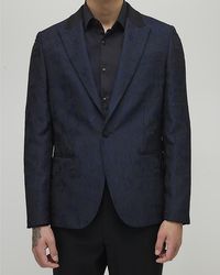 River Island - Suit Jacket Slim Fit Floral Jacquard - Lyst