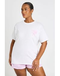 Boohoo - Plus Capri Printed T Shirt - Lyst