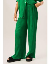 Gini London - Plisse Loungewear Wide Leg Trousers - Lyst