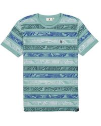Garcia - Slim Fit T-shirt Met All Over Print Seafoam - Lyst