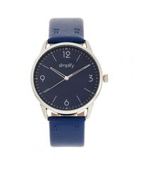 Simplify - The 6300 Leather-Band Watch - Lyst