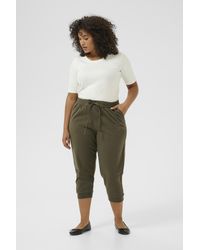 Kaffe - Casual Broek Regular Fit Grape Leaf - Lyst