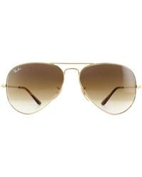 Ray-Ban - Sunglasses Aviator Metal Ii Rb3689 914751 Gradient - Lyst