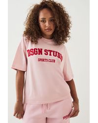 DSGN Studio - Applique Embroidery Oversized Tee - Lyst
