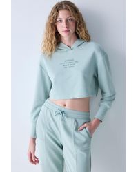 Penti - Crop Printed Hoodie - Lyst