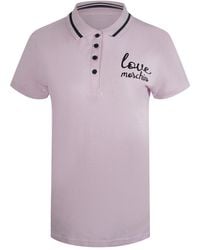 Moschino - Love Signature Logo Polo Shirt Cotton - Lyst