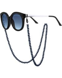 Ateliers Saint Germain - Row Of Pearls Glasses Holder -Real Cultured Freshwater Semi Round-Round 5-6 Mm - Lyst