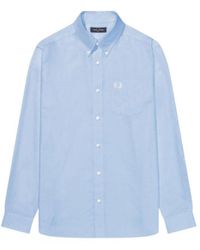 Fred Perry - M3551 146 Light Blue Casual Shirt Cotton - Lyst