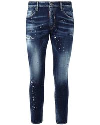 DSquared² - Medium Easy Wash Skater Jeans Cotton - Lyst