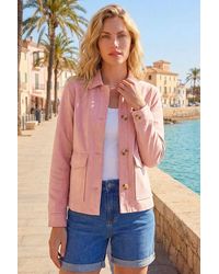 Roman - Suedette Button Jacket - Lyst