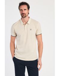 Kensington Eastside - Cotton Short Sleeve Button-Up Polo Shirt - Lyst