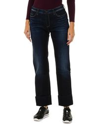 Armani - Long Worn Effect Denim Pants 6Y5J11-5D2Uz - Lyst