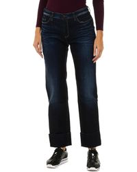 Armani - Long Worn Effect Denim Pants 6Y5J11-5D2Uz - Lyst