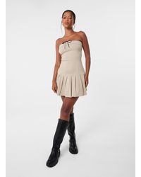 Pink Vanilla - Bandeau Pleated Mini Dress - Lyst