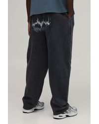 BoohooMAN - Balloon Fit Gothic Washed Jogger - Lyst