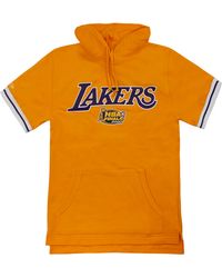 Mitchell & Ness - La Lakers Nba French Terry Hooded T-Shirt - Lyst
