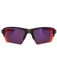 Oakley - Wrap Matt Smoke Prizm Road Sunglasses - Lyst