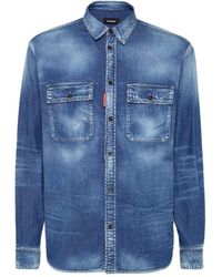 DSquared² - Relax Dan Worker Pocket Shirt Cotton - Lyst