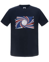 Pretty Green - Swirl Logo Print Regular Fit T-Shirt - Lyst
