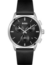 BOSS - Dapper Watch 1513925 Leather (Archived) - Lyst
