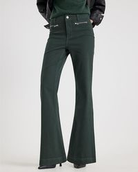 River Island - Flared Jeans Zip Front Relaxed - Lyst