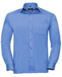 Russell - Collection Poplin Easy-Care Long-Sleeved Shirt (Corporate) - Lyst