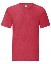 Fruit Of The Loom - Iconisch T-shirt Voor (set Van 5) (heide Rood) - Lyst