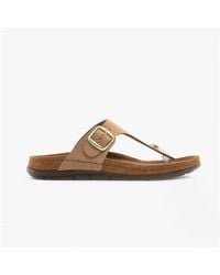 Rohde - 5860 Ladies Leather Mule Sandals Natural - Lyst