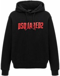 DSquared² - Horror Logo Hoodie Cotton - Lyst