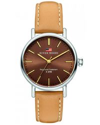 River Woods - Oswego Watch Rw340014 Leather - Lyst