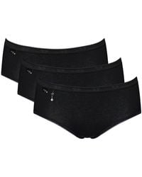 Sloggi - Basic+ Midi 3 Pack Briefs - Lyst
