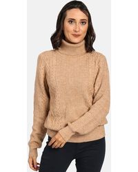 William de Faye - Trui Met Rolkraag Fancy Knitting In 4 Draden - Lyst