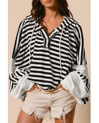 Azura Exchange - Striped Ribbed Knit Pullover Sweater - Lyst