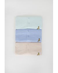 Brave Soul - 3 Pack Cotton Grandad Collar Polo Shirts - Lyst