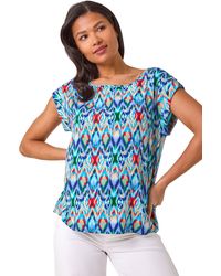 Roman - Abstract Print Shell Top - Lyst