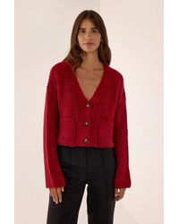 Hiccup - V-Neck Cardigan With Double Pockets - Lyst