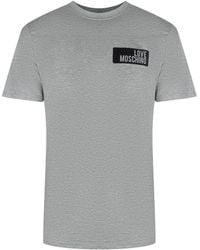Moschino - Love Block Logo T-Shirt Cotton - Lyst
