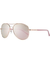 Guess - Rose Gold Sunglasses - Lyst
