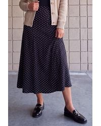 Roman - Polka Dot Midi Skirt - Lyst