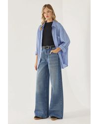 Hiccup - Wide Leg Washed Effect Jeans - Lyst