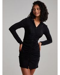 Pink Vanilla - Long Sleeve Collar Mini Dress - Lyst