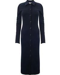 Raey - Button-Through Jersey Dress - Lyst