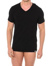 DIESEL - T-shirt Met Korte Mouwen En V-hals 00cg26-0qazy Man - Lyst